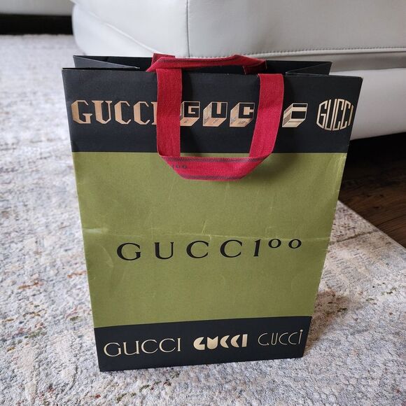 Gucci Green and Black Gift Bags - Picture 5 of 5